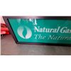Image 2 : Natural Gas Appliances "The Natural Choice" Illuminated Light Box Sign by Claude Neon 12 x 36"