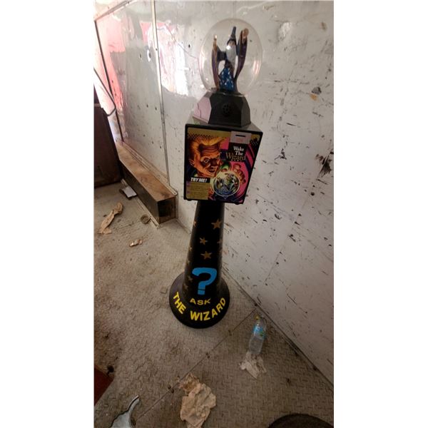 Wake the Wizard Coin-Operated Fortune Teller Arcade Machine with Crystal Ball