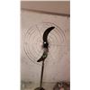 Image 2 : Vintage Chrome Pedestal Fan with Two-Blade Design and Rubber Base