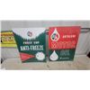 Image 1 : 2× Ba Frost Cop Anti-Freeze and Autolene Motor Oil Vintage Advertising Signs Cardboard 17 x 22"