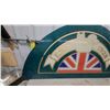 Image 4 : British Union Jack "Fox and Hound Wpg Tavern Fiberglass Sign 30 x 66"