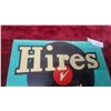 Image 2 : Hires Root Beer "So Refreshing" Embossed Tin Advertising Sign Vintage 13.6 x 11.6"