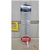 Image 1 : Prestone Anti-Freeze Porcelain Advertising Thermometer, "You're Safe and You Know It" Vintage 9 x
