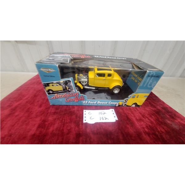 American Graffiti '32 Ford Deuce Coupe 1/18 Scale Die-Cast Model by Ertl Collectibles with Box