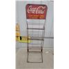 Image 1 : Vintage Coca-Cola Metal Wire Display Rack with "Take Home a Carton 25¢" Sign Sign Size 9.6 x 16"