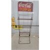 Image 7 : Vintage Coca-Cola Metal Wire Display Rack with "Take Home a Carton 25¢" Sign Sign Size 9.6 x 16"