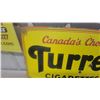 Image 2 : Turret Cigarettes "Canada's Choice!" Vintage Porcelain Enamel Advertising Sign 18 x 30"