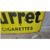 Image 4 : Turret Cigarettes "Canada's Choice!" Vintage Porcelain Enamel Advertising Sign 18 x 30"