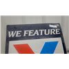 Image 2 : Valvoline "We Feature Valvoline Products" Metal Advertising Sign 2 Sided 24 x 36"