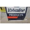 Image 4 : Valvoline "We Feature Valvoline Products" Metal Advertising Sign 2 Sided 24 x 36"