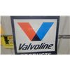 Image 7 : Valvoline "We Feature Valvoline Products" Metal Advertising Sign 2 Sided 24 x 36"