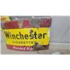 Image 4 : Winchester Cigarettes Blended Right Porcelain Enamel Advertising Sign 18 x 30"