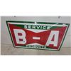 Image 1 : B/A Service Products Porcelain Enamel Gas Station Sign 76.6 x 41.6" 1950s