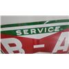 Image 3 : B/A Service Products Porcelain Enamel Gas Station Sign 76.6 x 41.6" 1950s