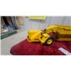 Image 7 : Wooldridge Model Toys Yellow Pressed Steel Buggy Scraper Pressed Steel Vintage 25" Long