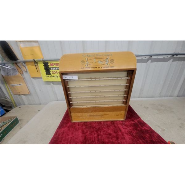 National Thread Limited Wooden Store Display Cabinet with Dividers16 X 10.6 x 17.6"