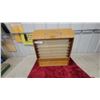 Image 1 : National Thread Limited Wooden Store Display Cabinet with Dividers16 X 10.6 x 17.6"