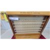 Image 3 : National Thread Limited Wooden Store Display Cabinet with Dividers16 X 10.6 x 17.6"