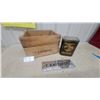 Image 1 : T. Eaton Co. Limited Winnipeg Wooden Crate, Metal Sign, and Tea Tin Canister