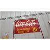 Image 2 : Coca-Cola "Take Home a Carton 36¢" Metal Store Display Rack with Sign Sign Size 16 x 9" Rack Size