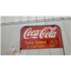 Image 2 : Coca-Cola "Take Home a Carton 25¢" Metal Store Display Rack with Sign Sign Size 15.6 x 9.6" Rack