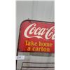 Image 3 : Vintage Coca-Cola Metal Wire Store Display Rack "Take Home a Carton 36¢" Sign