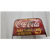 Image 7 : Vintage Coca-Cola Metal Wire Store Display Rack "Take Home a Carton 36¢" Sign