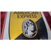 Image 3 : Vintage American Express Cards Double-Sided Metal Advertising Sign 16 x 20.6"