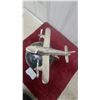 Image 4 : Decorative Desktop Globe with Polished Metal Airplane on Arc Stand