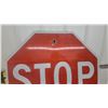 Image 3 : Full-Size Metal Stop Sign with Reflective Surface 35" Diameter