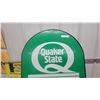 Image 2 : Quaker State Motor Oil Double-Sided fiberglassCurb Sign with Stand 27 x 36"