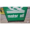 Image 3 : Quaker State Motor Oil Double-Sided fiberglassCurb Sign with Stand 27 x 36"