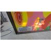 Image 3 : Midway Bull's Eye Arcade Dart Score Board Game Backglass with Wood Frame 33 x 51" Vintage