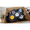 Image 3 : Box of 45 RPM Vinyl Records, Various Artists and Labels Ready for the Juke Box