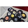 Image 6 : Box of 45 RPM Vinyl Records, Various Artists and Labels Ready for the Juke Box