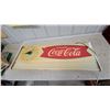 Image 1 : Coca-Cola "Time for That Refreshing New Feeling" Fishtail Lighted Clock Sign Not Workin with Lense