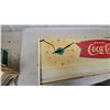 Image 2 : Coca-Cola "Time for That Refreshing New Feeling" Fishtail Lighted Clock Sign Not Workin with Lense