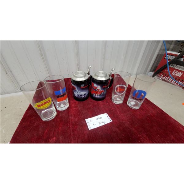 Mopar Drinking Glasses, Snap-On Insulated Mugs, and More