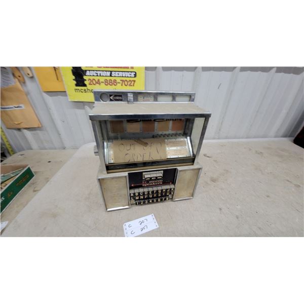 Seeburg Consolette Jukebox Wallbox Remote Selector with Stereo Speakers