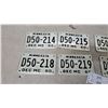 Image 2 : Lot of Eight Minnesota Motorcycle License Plates, December 1980, D50 Series Never Used