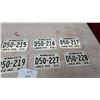 Image 4 : Lot of Eight Minnesota Motorcycle License Plates, December 1980, D50 Series Never Used