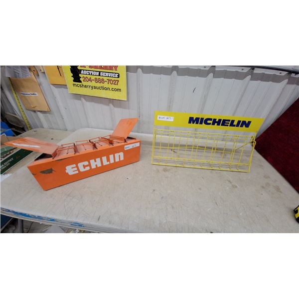 Echlin Parts Display Rack and Michelin Wire Display Rack