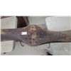 Image 3 : Vintage Wooden Aircraft Propeller with Copper Leading Edge Tips Decaled Falcon Ww 1 Era 100" Long