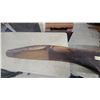 Image 4 : Vintage Wooden Aircraft Propeller with Copper Leading Edge Tips Decaled Falcon Ww 1 Era 100" Long