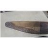 Image 8 : Vintage Wooden Aircraft Propeller with Copper Leading Edge Tips Decaled Falcon Ww 1 Era 100" Long