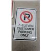 Image 4 : Lot of Three Metal Signs: 4 Way, Yield, and 7-Eleven Customer Parking Only