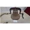 Image 6 : Vintage School/Church Bell Cast with Swing Cradle Base of Bell 13.6" Diameter No Ding Dong