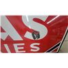 Image 6 : Atlas Batteries Porcelain Vintage Advertising Sign 22 x 72"