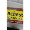 Image 3 : Winchester Cigarettes "Blended Right!" Porcelain Advertising Sign 18 x 30" Has a Bowe to It