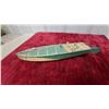 Image 4 : Jep Vintage Tin Lithograph Toy Speedboat with Driver Figure and Rudder. Wind up, in Working Order.